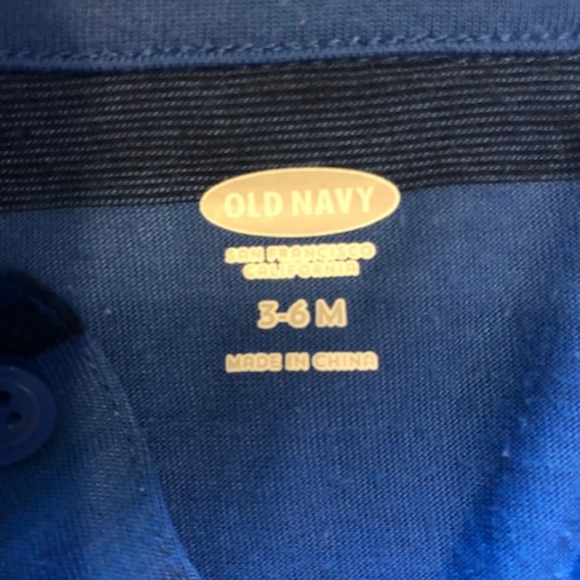 Blue Gap One Piece Body Polo Suit Size 3-6month - Picture 3 of 3